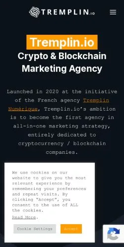 Anteprima del sito Tremplin, referenziato per la pubblicazione di articoli sponsorizzati
