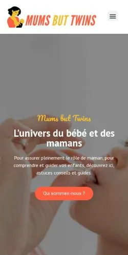 Vorschau der Website Mums But Twins, gelistet für die Veröffentlichung gesponserter Artikel