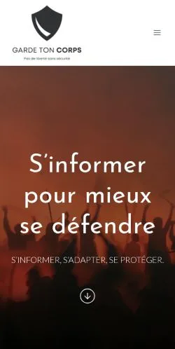 Vista previa del sitio Garde Ton Corps, referenciado para publicar artículos patrocinados
