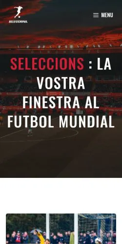 Preview of the Seleccions website, listed for sponsored article publication