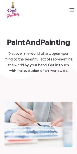 Preview of the PaintAndPainting website, listed for sponsored article publication