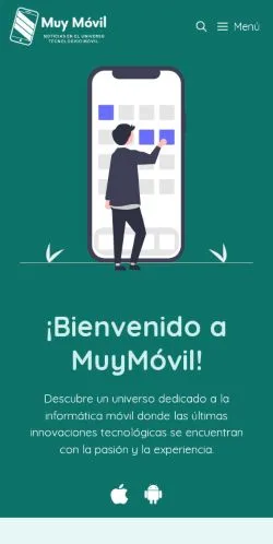 Anteprima del sito MuyMóvil, referenziato per la pubblicazione di articoli sponsorizzati