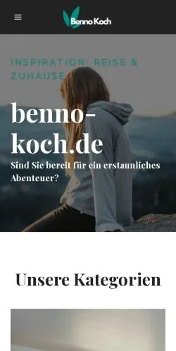 Vista previa del sitio Benno Koch, referenciado para publicar artículos patrocinados