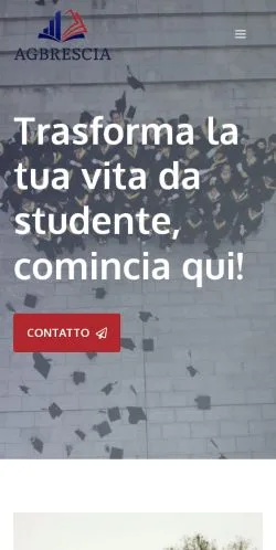 Vista previa del sitio AGBrescia, referenciado para publicar artículos patrocinados