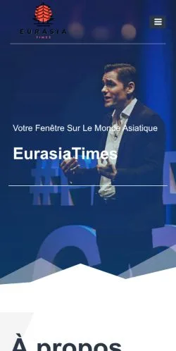 스폰서 기사 게재 매체로 등록된 EurasiaTimes 사이트 미리보기