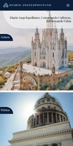스폰서 기사 게재 매체로 등록된 Diario Angelopolitano 사이트 미리보기