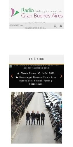 Anteprima del sito Radio Gran Buenos Aires, referenziato per la pubblicazione di articoli sponsorizzati
