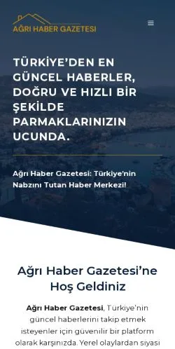 Aperçu du site Ağrı Haber, référencé pour publier un article sponsorisé