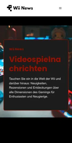 Vorschau der Website Wii News, gelistet für die Veröffentlichung gesponserter Artikel