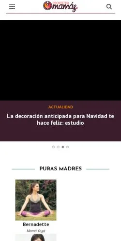 スポンサード記事の掲載先として登録されたProyecto Mamás TVのサイトプレビュー