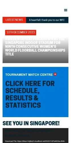 스폰서 기사 게재 매체로 등록된 WFC 2023 사이트 미리보기