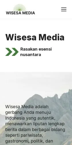 スポンサード記事の掲載先として登録されたWisesa Mediaのサイトプレビュー