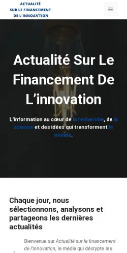 Forhåndsvisning af Actualité Financement Innovation, opført til udgivelse af sponsorerede artikler