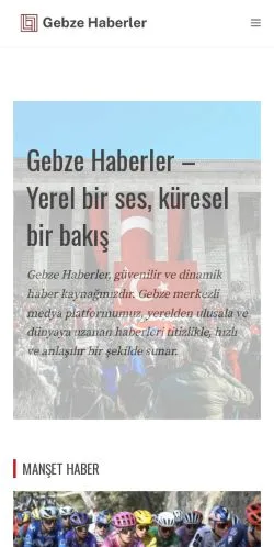 Preview of the Gebze Haberler website, listed for sponsored article publication