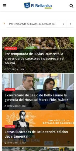 Vorschau der Website El Bellanita, gelistet für die Veröffentlichung gesponserter Artikel
