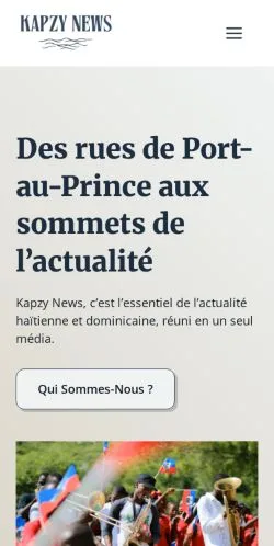 Anteprima del sito Kapzy News, referenziato per la pubblicazione di articoli sponsorizzati