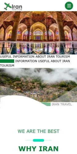 Vorschau der Website IranTourism, gelistet für die Veröffentlichung gesponserter Artikel
