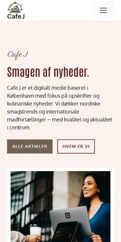 Anteprima del sito Cafe J, referenziato per la pubblicazione di articoli sponsorizzati