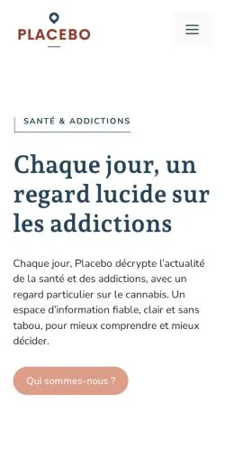 Vorschau der Website Placebo, gelistet für die Veröffentlichung gesponserter Artikel