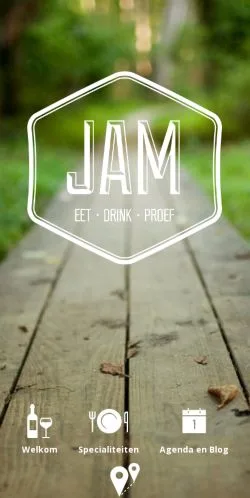 스폰서 기사 게재 매체로 등록된 JAM Lunch & Lounge 사이트 미리보기