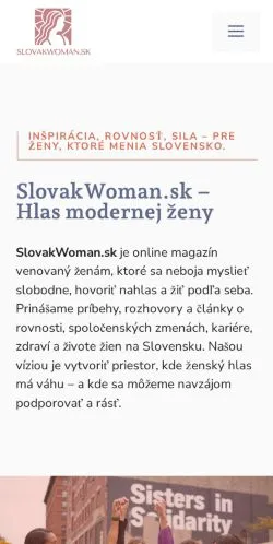 スポンサード記事の掲載先として登録されたSlovakWomanのサイトプレビュー