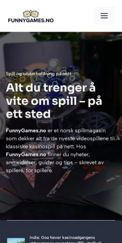 Vorschau der Website FunnyGames, gelistet für die Veröffentlichung gesponserter Artikel