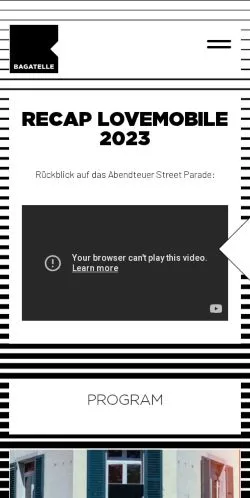 Aperçu du site Bagatelle Club, référencé pour publier un article sponsorisé