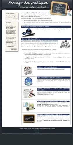 Sponsorlu makale yayını için listelenen Partager Des Pratiques sitesinin önizlemesi