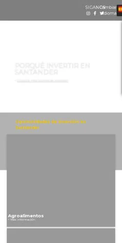 Aperçu du site Invest In Santander, référencé pour publier un article sponsorisé