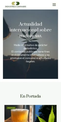 Anteprima del sito Industria Cannabis, referenziato per la pubblicazione di articoli sponsorizzati