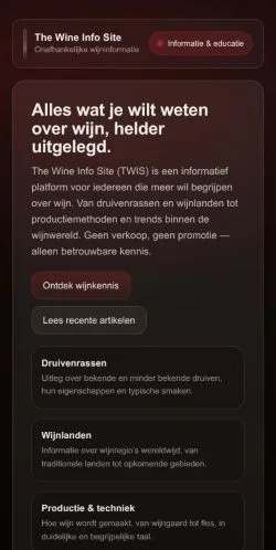 Vorschau der Website TWIS, gelistet für die Veröffentlichung gesponserter Artikel