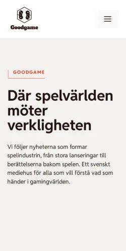 Anteprima del sito Goodgame, referenziato per la pubblicazione di articoli sponsorizzati