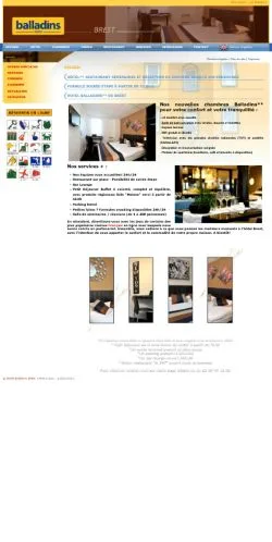 Anteprima del sito Les Balladins, referenziato per la pubblicazione di articoli sponsorizzati