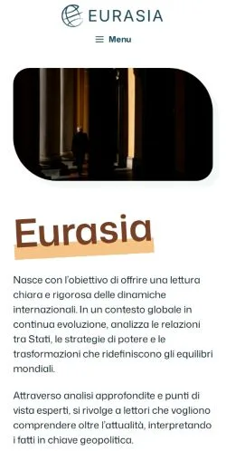 Forhåndsvisning av nettstedet Eurasia, oppført for publisering av sponsede artikler