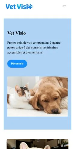 Vorschau der Website Vet Visio, gelistet für die Veröffentlichung gesponserter Artikel