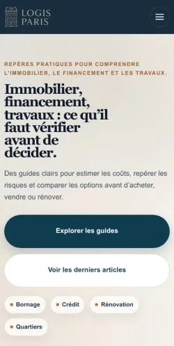 스폰서 기사 게재 매체로 등록된 Le Jouy Paris 사이트 미리보기