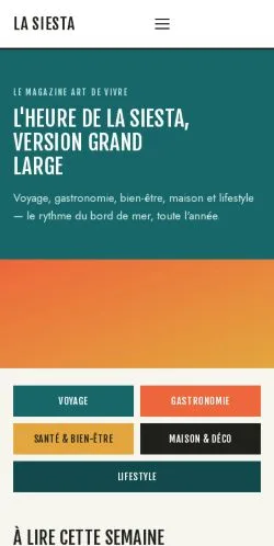 Vorschau der Website La Siesta Magazine, gelistet für die Veröffentlichung gesponserter Artikel