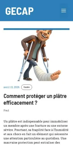 Vorschau der Website GECAP Santé Bien-être, gelistet für die Veröffentlichung gesponserter Artikel