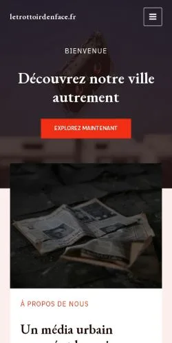 スポンサード記事の掲載先として登録されたLe Trottoir D'en Faceのサイトプレビュー