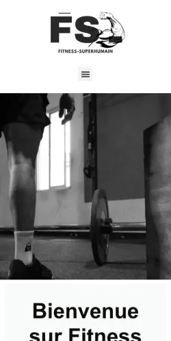 Anteprima del sito Fitness Superhumain, referenziato per la pubblicazione di articoli sponsorizzati