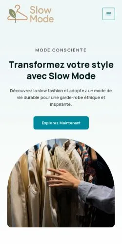 Vista previa del sitio Slow Mode, referenciado para publicar artículos patrocinados