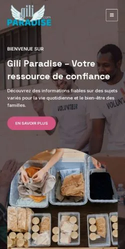 Vista previa del sitio Gili Paradise, referenciado para publicar artículos patrocinados
