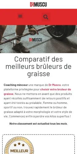 스폰서 기사 게재 매체로 등록된 Meilleur Brûleur Graisse 사이트 미리보기