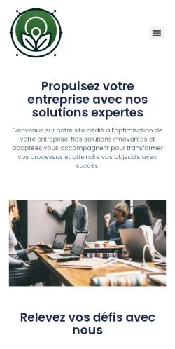 스폰서 기사 게재 매체로 등록된 Dubern Solutions 사이트 미리보기