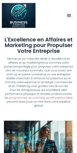 Anteprima del sito Business & Marketing Excellence, referenziato per la pubblicazione di articoli sponsorizzati