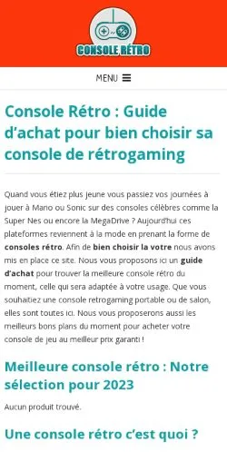 Anteprima del sito Console Retro 2025, referenziato per la pubblicazione di articoli sponsorizzati