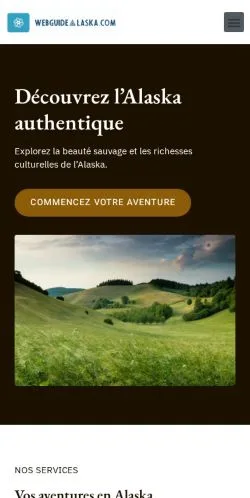 Vorschau der Website Web Guide Alaska, gelistet für die Veröffentlichung gesponserter Artikel