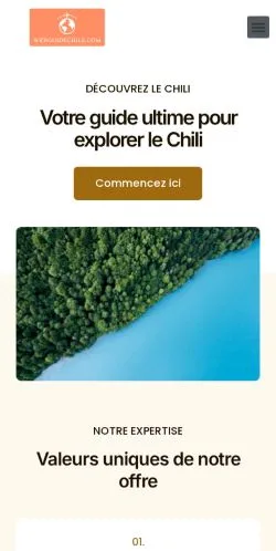 Forhåndsvisning af WebGuide Chile, opført til udgivelse af sponsorerede artikler