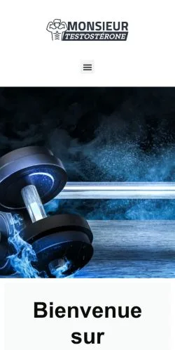 Pré-visualização do site Monsieur Testosterone, referenciado para publicar artigos patrocinados