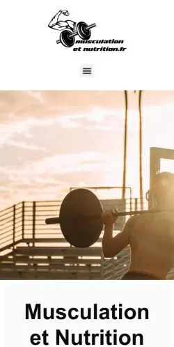 Vorschau der Website Musculation Et Nutrition, gelistet für die Veröffentlichung gesponserter Artikel